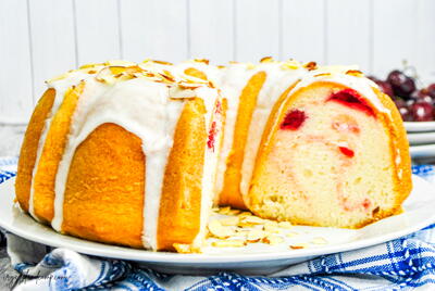 Cherry Almond Bundt Cake