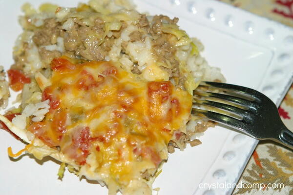 Beef Cabbage Casserole