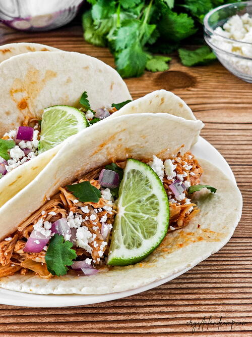 Slow Cooker Chicken Adobo Taco