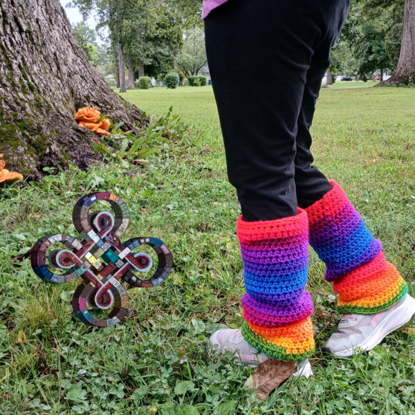 Rainbow Leg Warmers