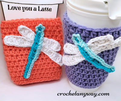 Dragonfly Coffee Cup Cozy