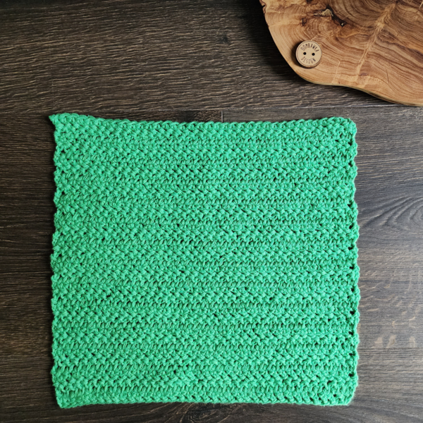 Herringbone Double Crochet Washcloth