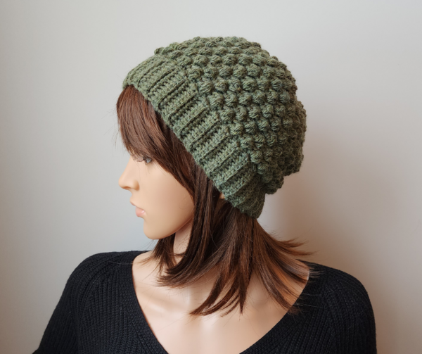 Upcycled Puff Stitch Hat