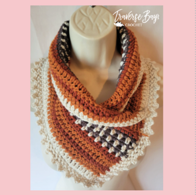 Striped Neck Warmer Cowl