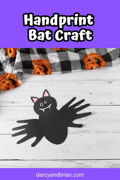 Easy Handprint Bats Craft