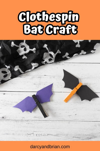 Clothespin Bat Craft