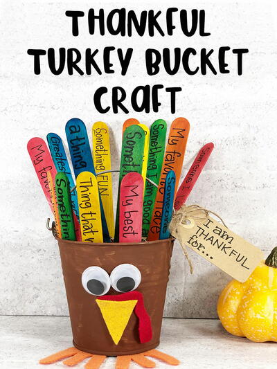 Thankful Turkey Bucket Craft