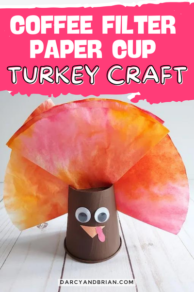 Coffee Filter Paper Cup Turkey Craft