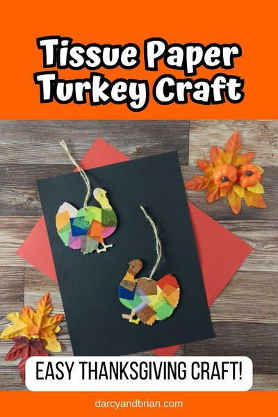 Tissue Paper Turkey Craft