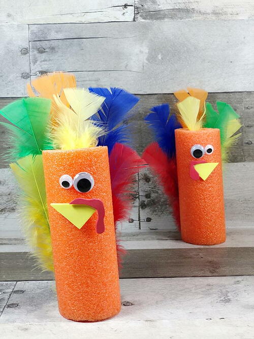 Turkey Pool Noodle Craft