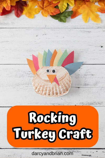 Easy Turkey Craft For Kids: Rocking Paper Plate Fun!