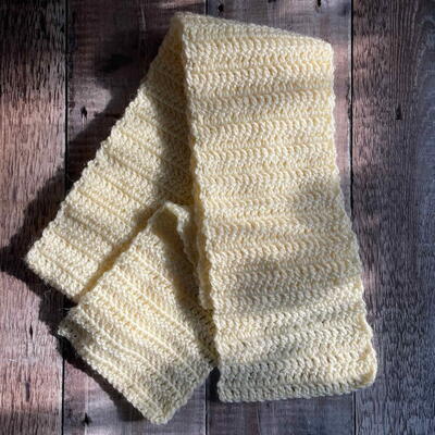 Easy Double Crochet Scarf