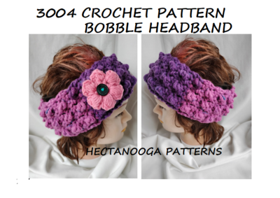 Bobble Crochet Headband