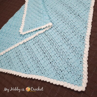 Lacy Seashell Corner To Corner (c2c) Blanket 