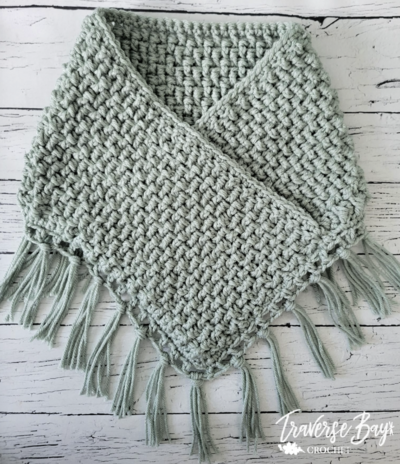 1 Skein Textured Neck Warmer