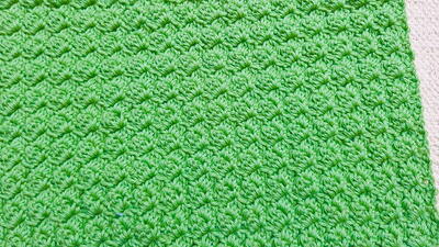 Crochet Moss Blanket With Easy Stitch Pattern