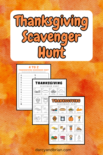 Printable Thanksgiving Scavenger Hunt