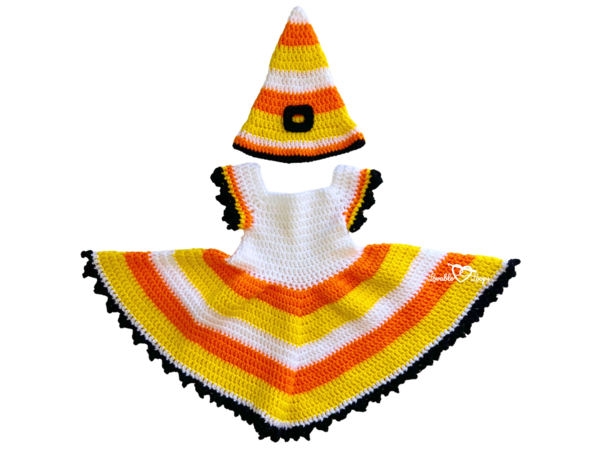 Candy Corn Witch Baby Costume