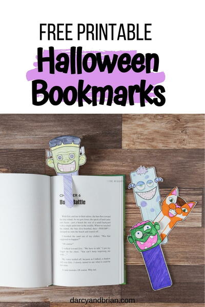 Printable Halloween Bookmarks For Kids