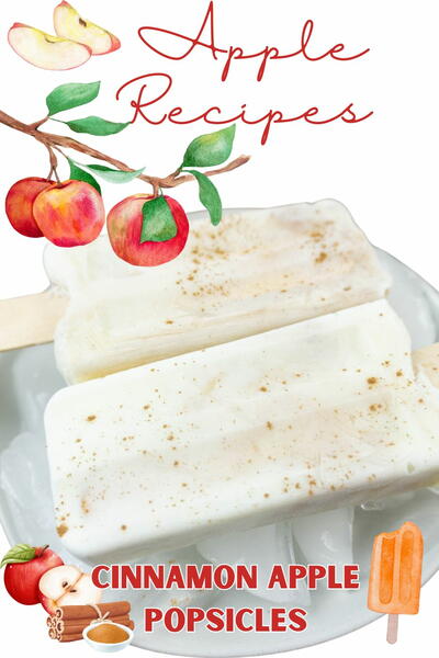 Creamy Apple Pie Popsicles