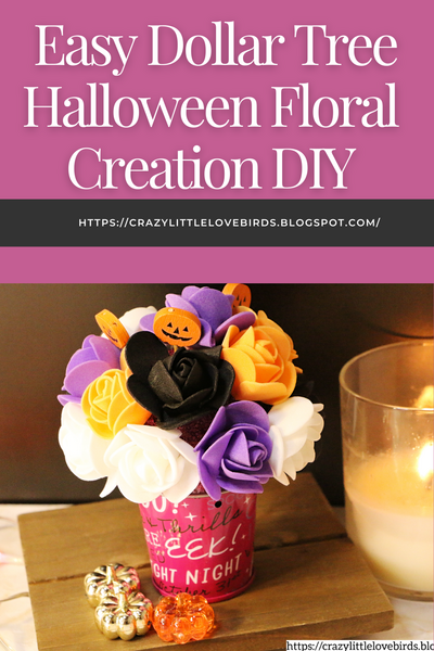 Easy Dollar Tree Halloween Floral Creation Diy