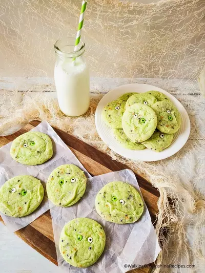 Halloween Cake Mix Cookies