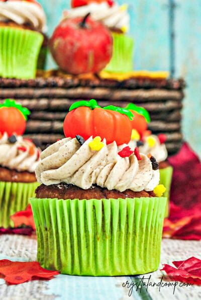 Fondant Pumpkin Cupcake 