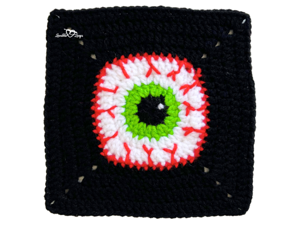 Creepy Eyeball Granny Square