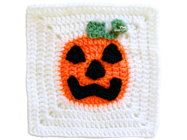 Jack-o-lantern Granny Square