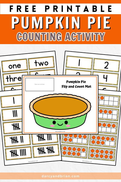 Pumpkin Pie Counting Activity