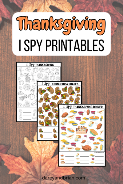 I Spy Thanksgiving Printables