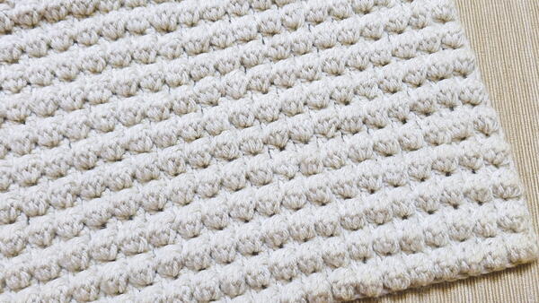 Easy Peasy Crochet Bobble Cluster Blanket