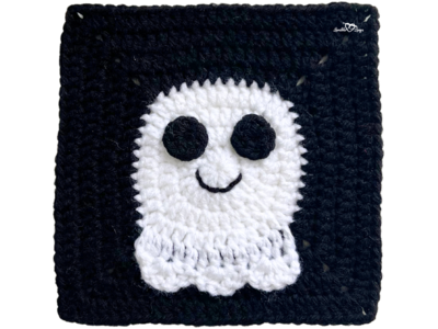 Spooky Ghost Granny Square