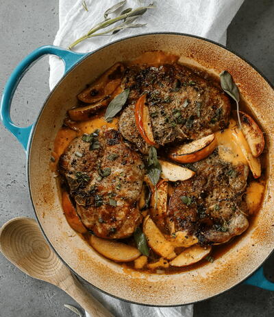 Apple Sage Pork Chops