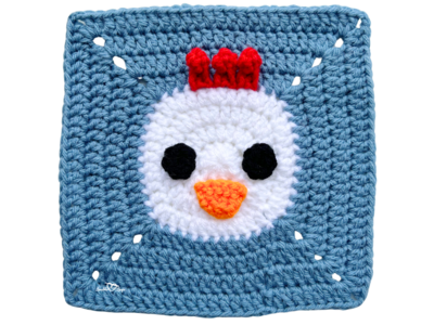 Cute Chicken Granny Square