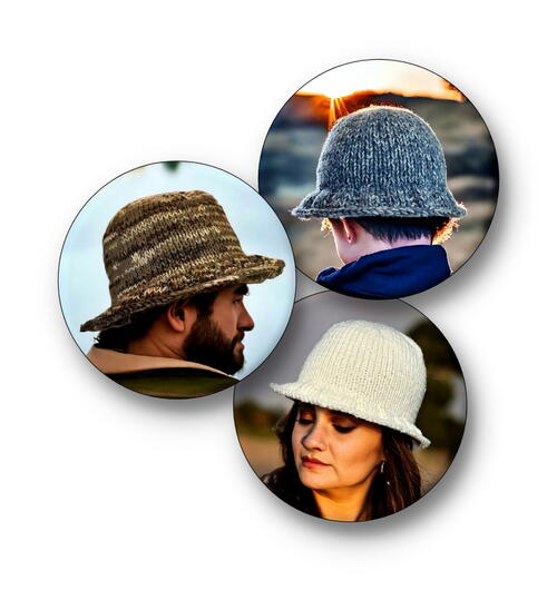 Knit Bucket Hat For Children And Adults