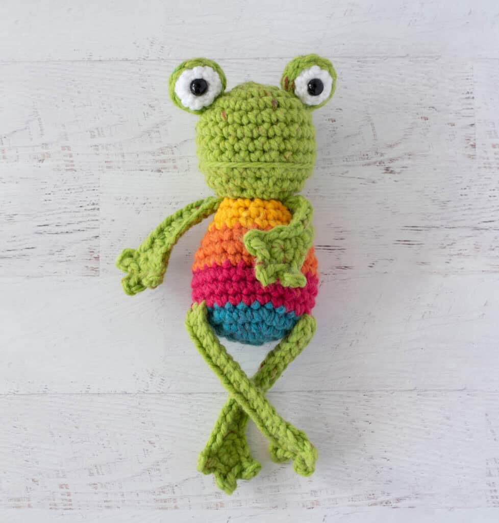Rainbow Crochet Frog FaveCrafts com