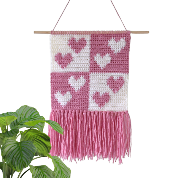 Little Hearts Tapestry Wall Hanging