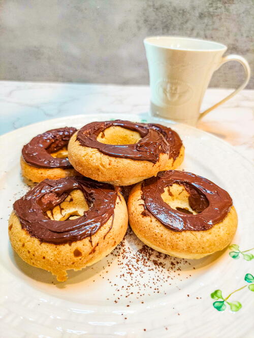 Maple Donuts With Chocolate Frosting