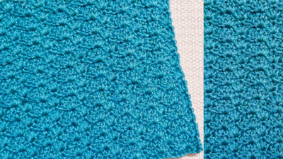 How To Make A Crochet Blanket With Closed Shell Stitch Pattern