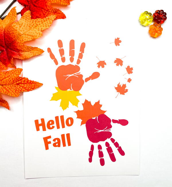 Fall Handprint Art Templates