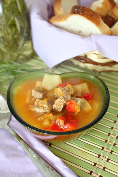 Sour Beef Shank Soup