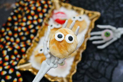 3 Ingredient Babybel Halloween Mummy Appetizer