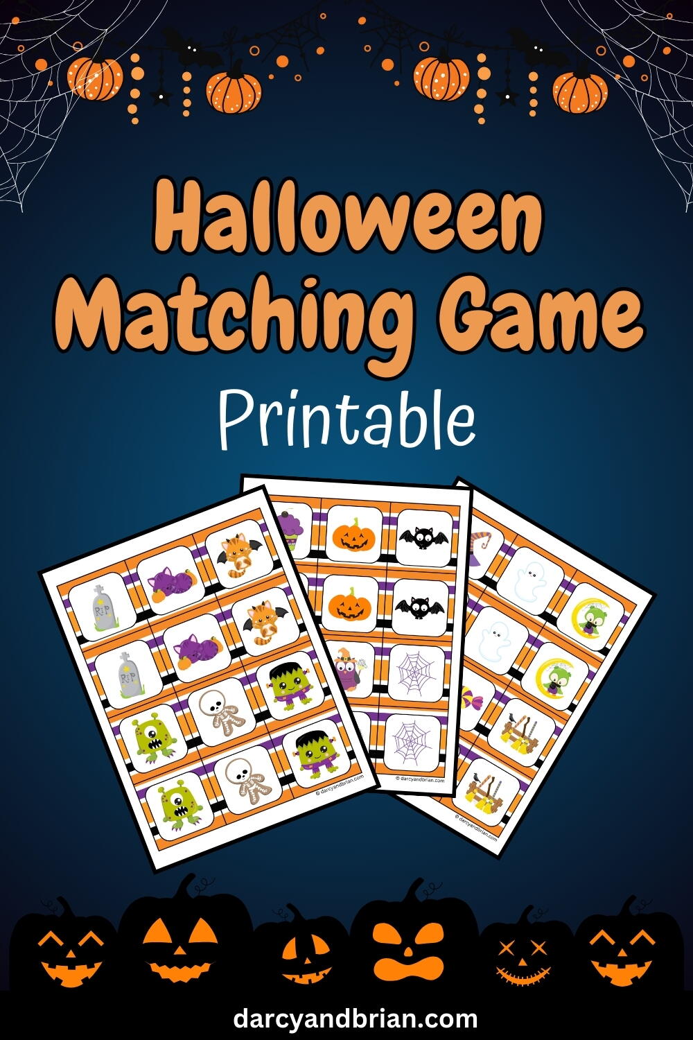 Halloween Matching Game Printable | AllFreeHolidayCrafts.com