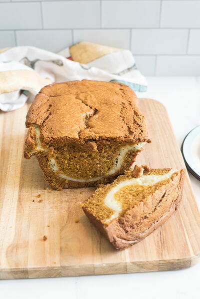 Easy Pumpkin Bread With Cream Cheese Filling