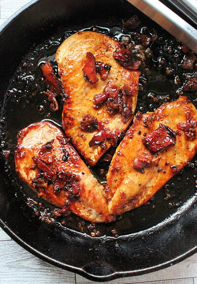 Brown Sugar Garlic Chicken With Bacon