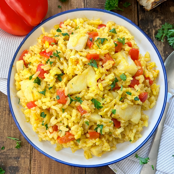 Classic Spanish Arroz Con Bacalao | Traditional Spanish Rice With Fish