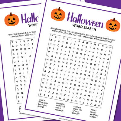 Halloween Word Search