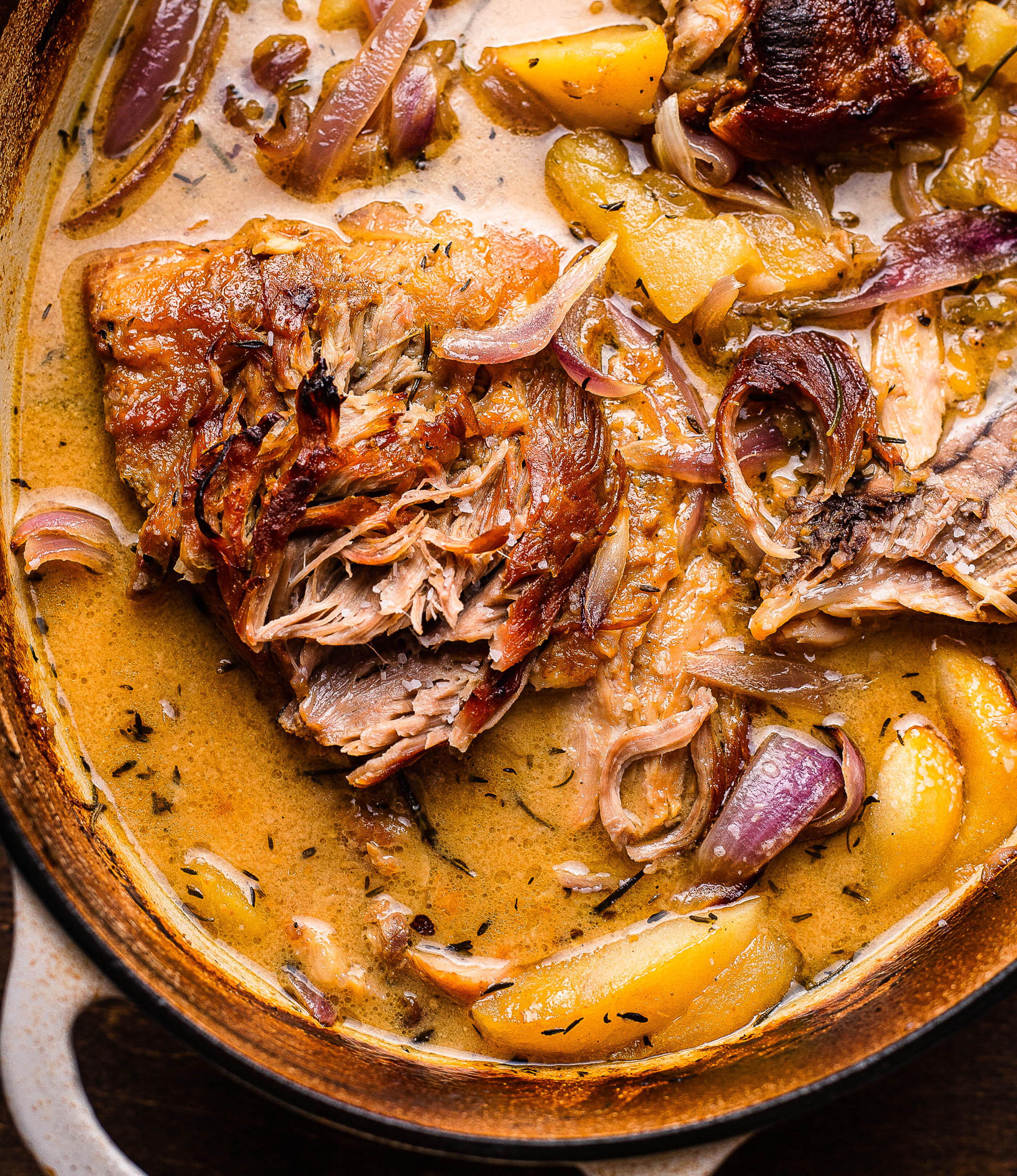 Apple Cider Braised Pork Shoulder