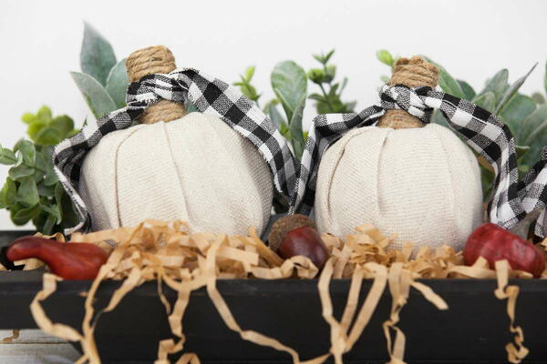 Fun Fabric Pumpkins Dollar Store Craft